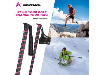 Gripy Komperdell Stripe 35 mm black/pink