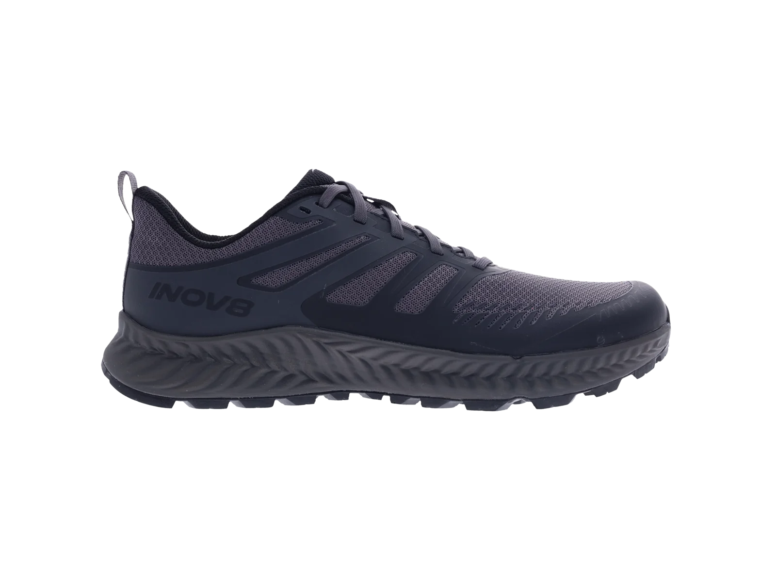 Inov-8 TRAILFLY Black/Peat Grey (wide)