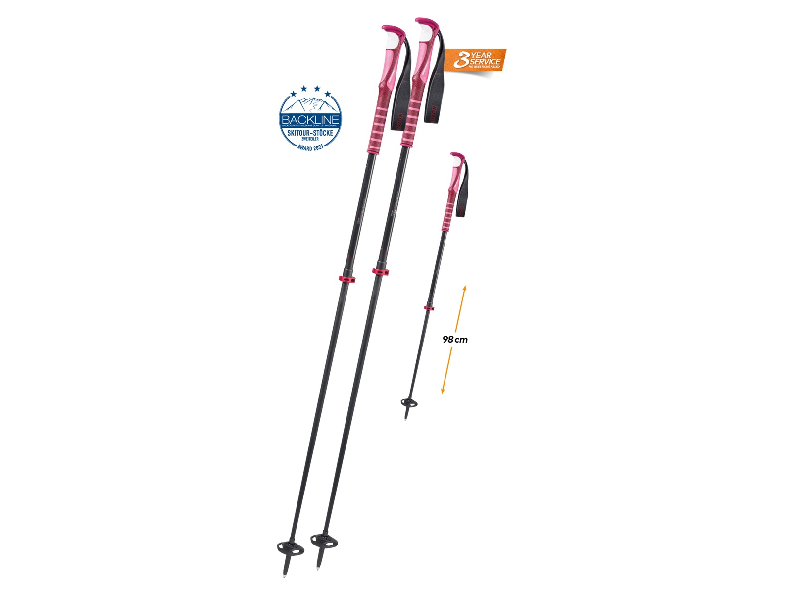 Komperdell CARBON C.7 Ascent - berry 2025/26