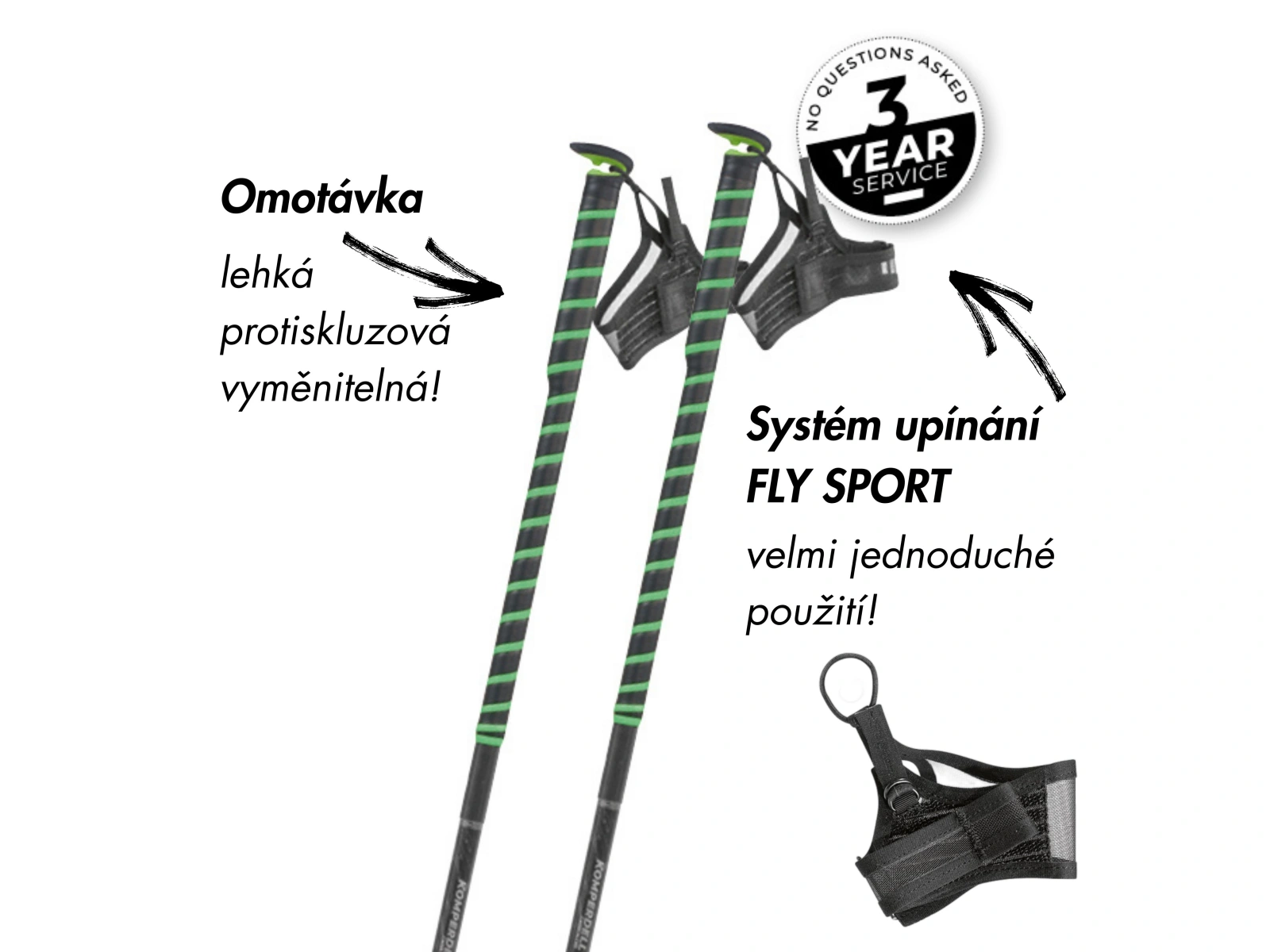 Komperdell FXP COMPOSITE TRAIL - GREEN 2025/26