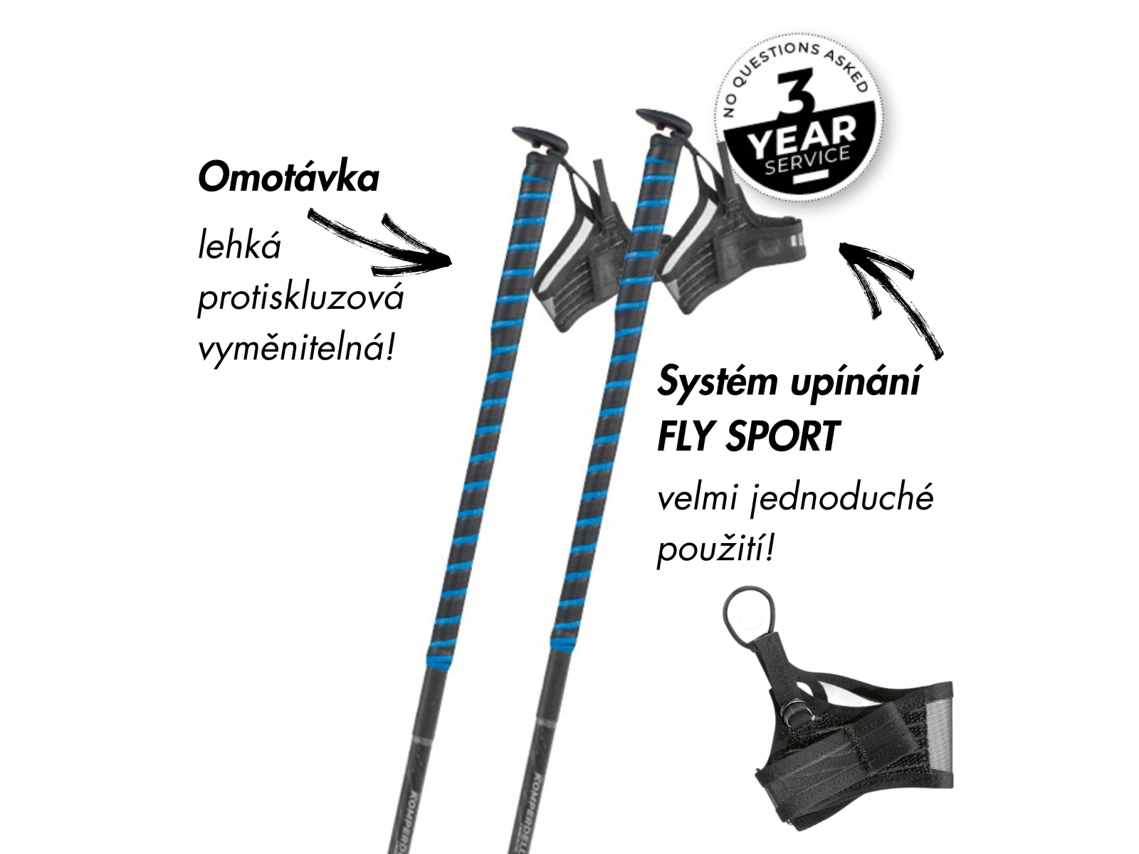 Komperdell FXP COMPOSITE TRAIL - BLUE 2025/26