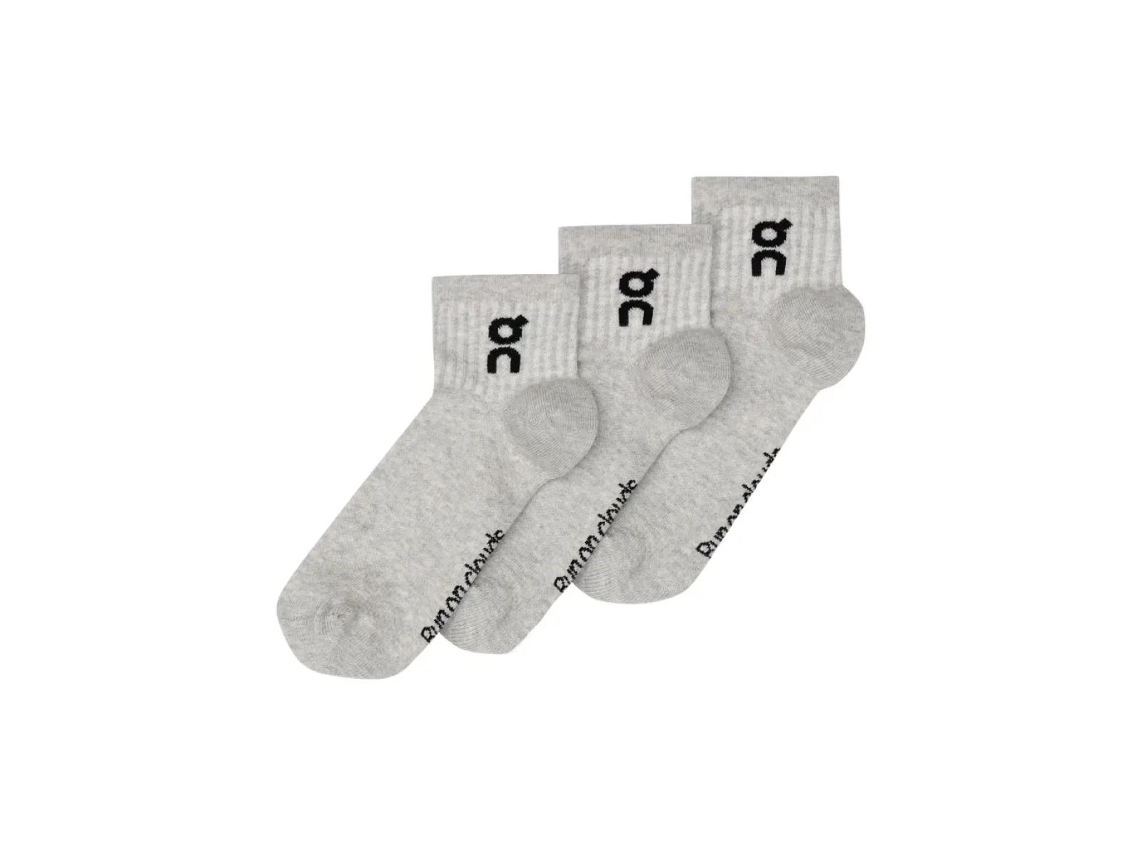On Logo Mid 3-Pack Heather Gray