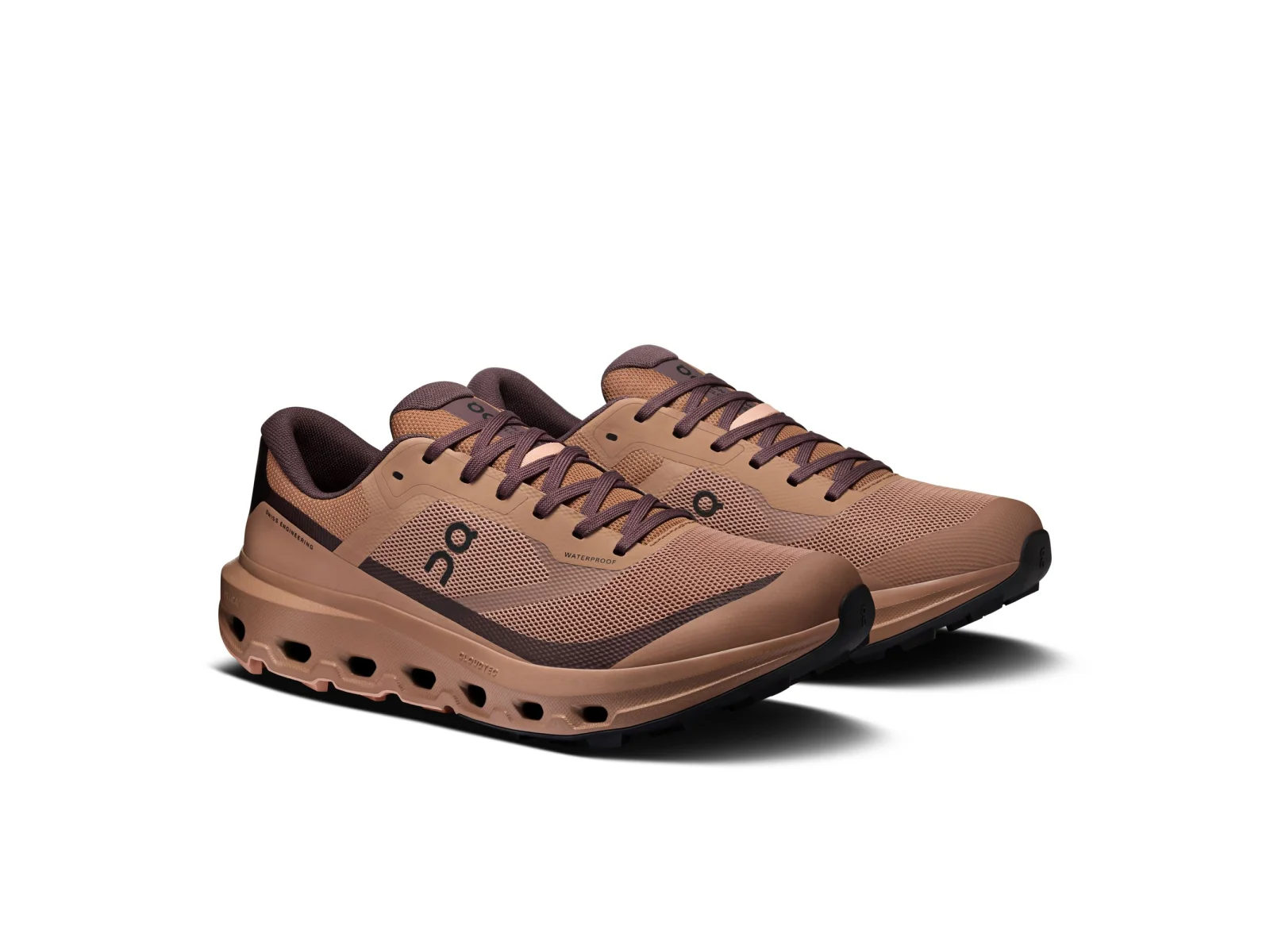 On Cloudvista 3 Waterproof Portobello/Mulberry