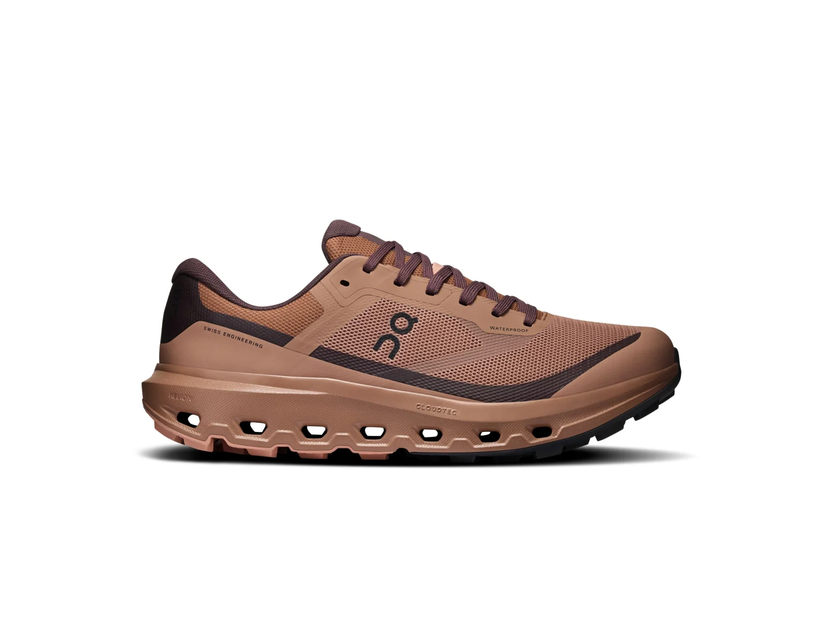 On Cloudvista 3 Waterproof Portobello/Mulberry
