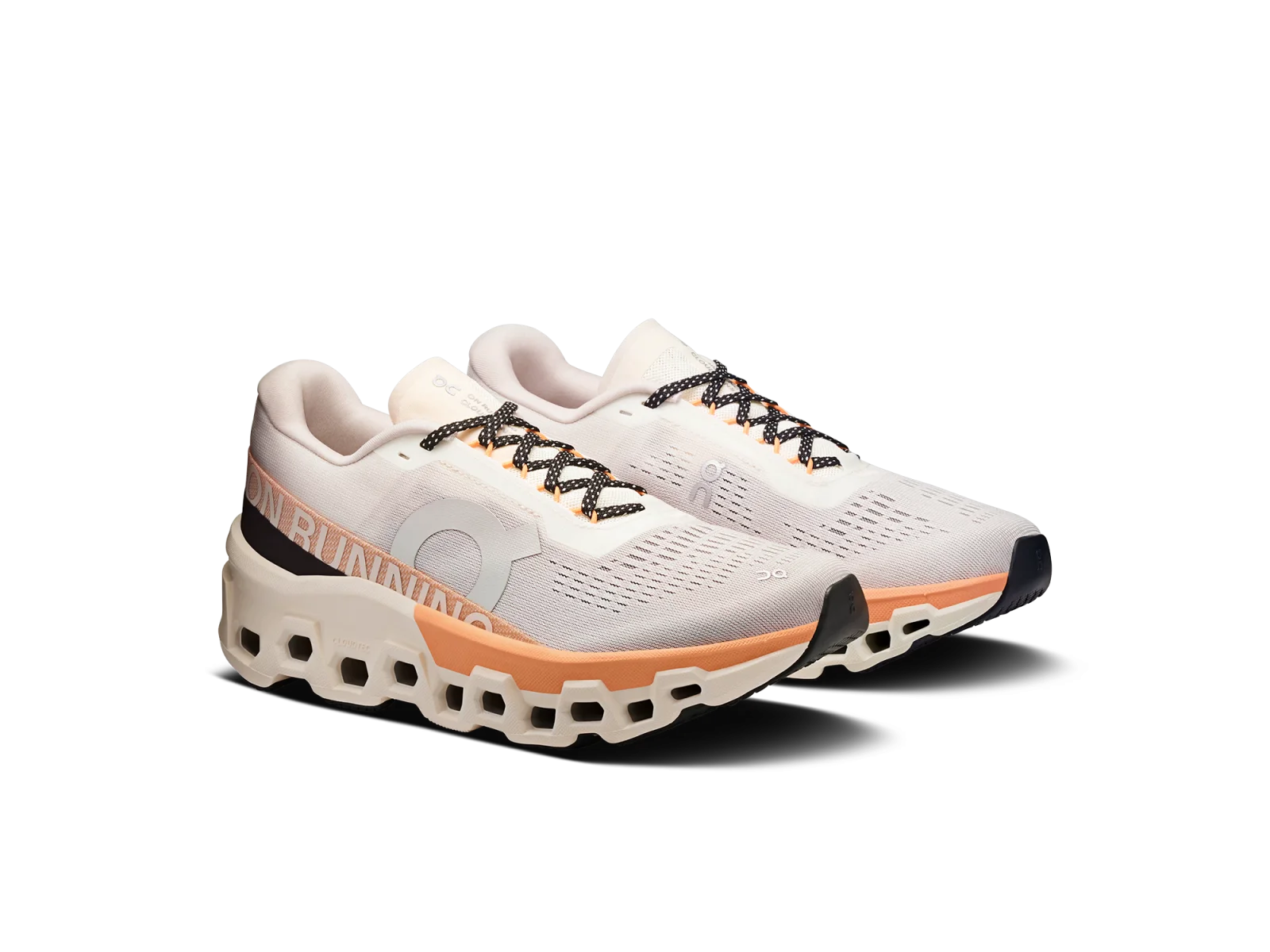 On Cloudmonster 2 Ivory/Tangerine
