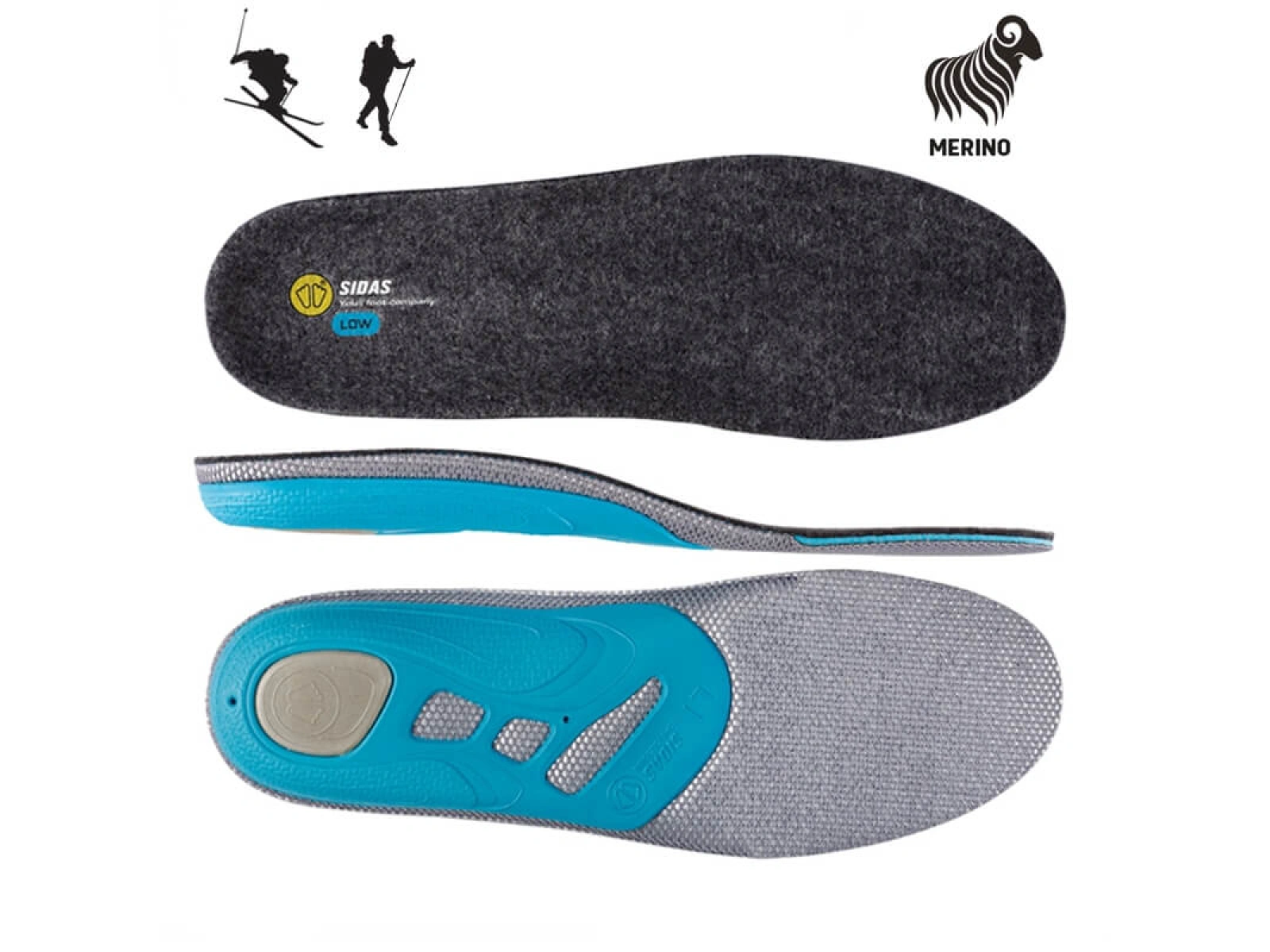 Sidas 3FEET MERINO LOW