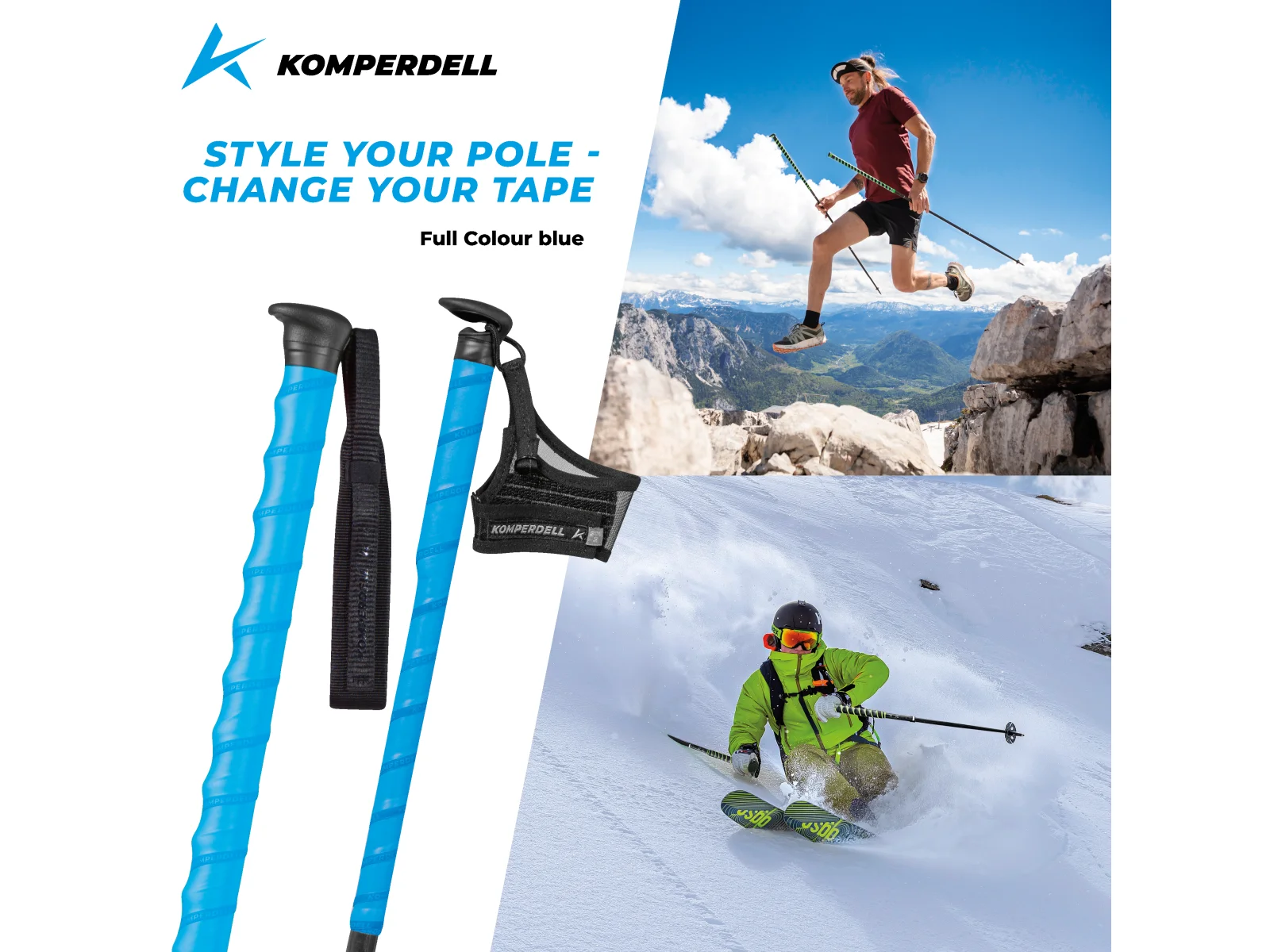 Gripy Komperdell Full Colour 35 mm blue