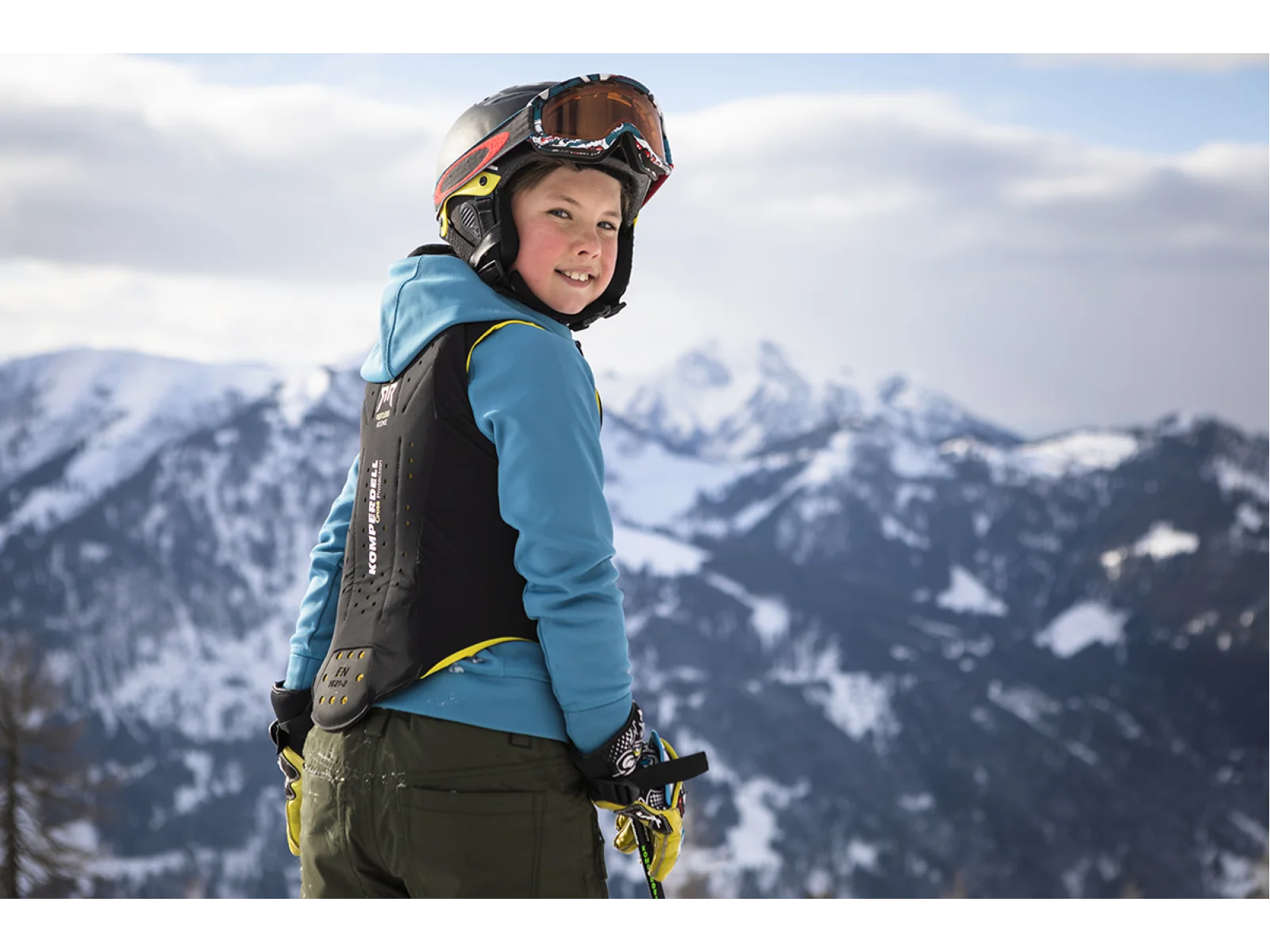 Komperdell Ballistic FlexFit PRO Junior black-neon green 25/26