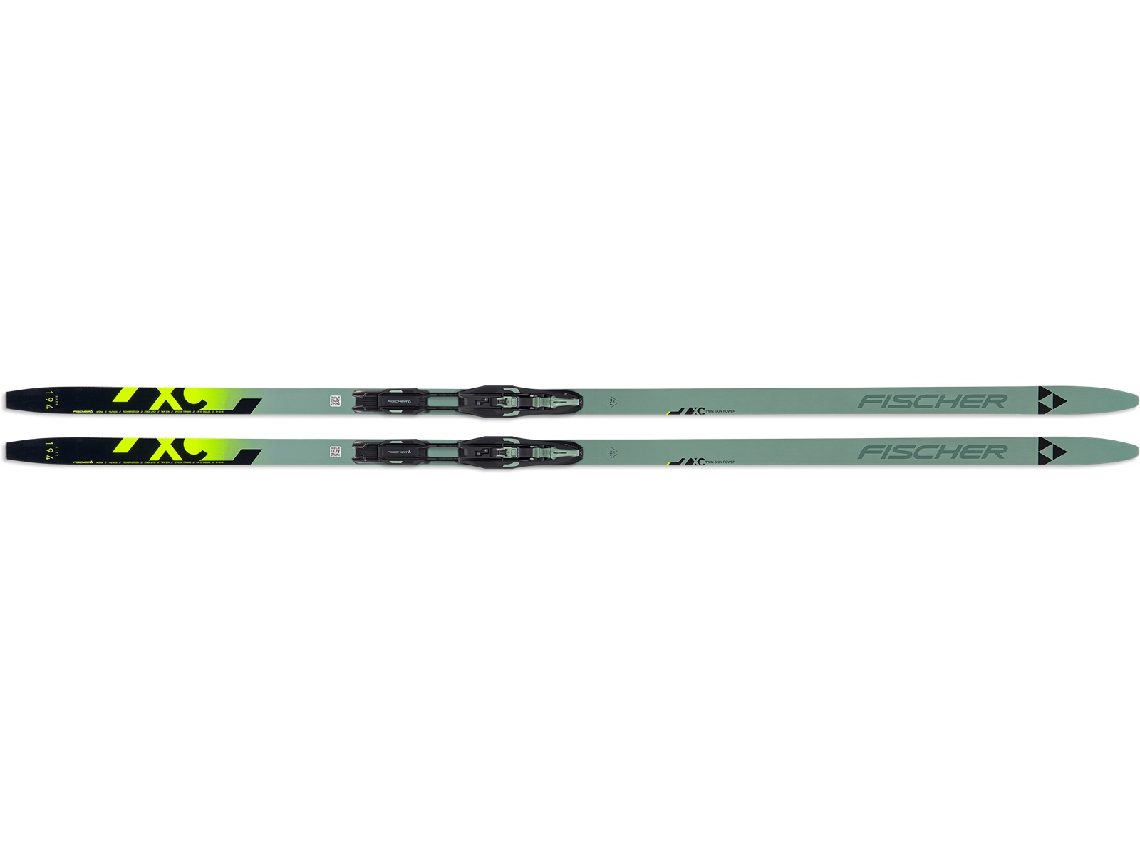 Fischer TWIN SKIN POWER STIFF EF + TOUR STEP BL/GR 2024/25