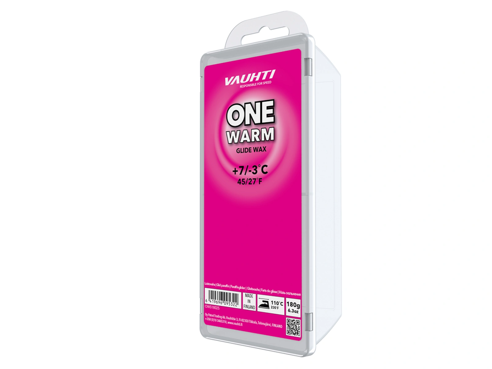 Vauhti ONE WARM 180 g (+7/-3)