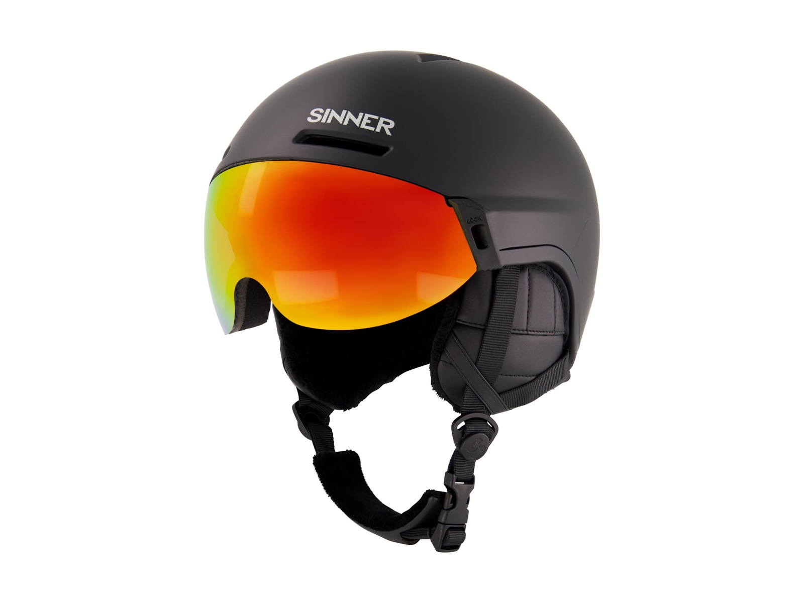 Sinner MONTBLANC VISOR M BLK RED R. CAT2